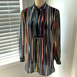 Abstract print blouse size 8